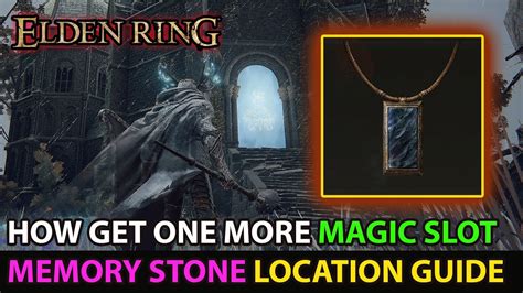 How To Increase Memory Slots Elden Ring Memory Stone.